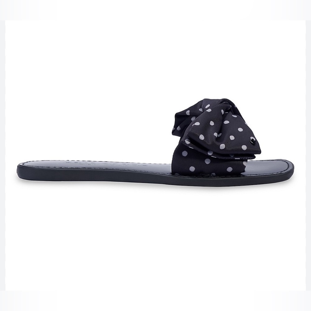 Kate Spade New York Bikini Bow Slide Sandals Polka Dots - Picture 3 of 15
